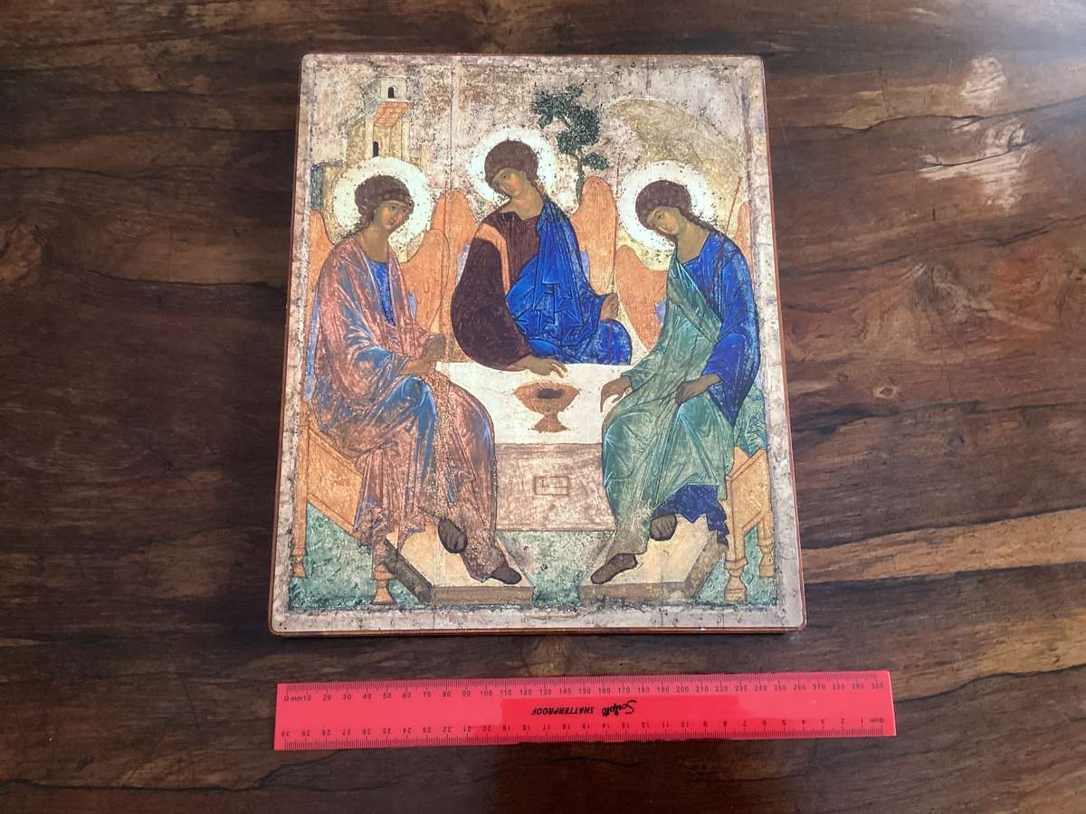 RUSSIAN ICON MOUNTED PRINTS. Purchased in Russia.