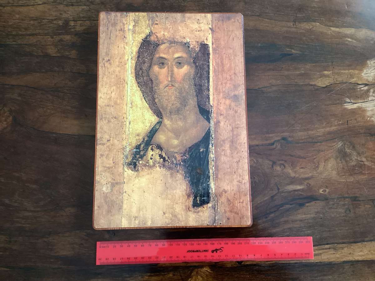 RUSSIAN ICON MOUNTED PRINTS. Purchased in Russia.