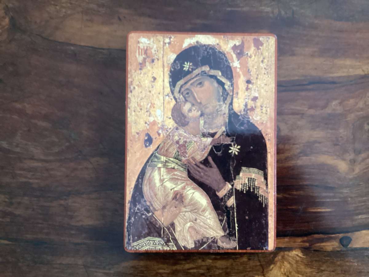 RUSSIAN ICON MOUNTED PRINTS. Purchased in Russia.