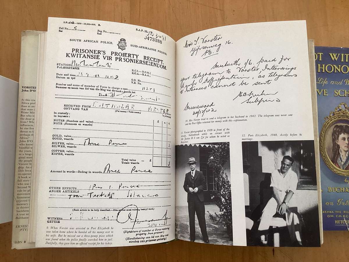 VORSTER - the man. Hardcover, 1977(first edition?), in a Good condition.