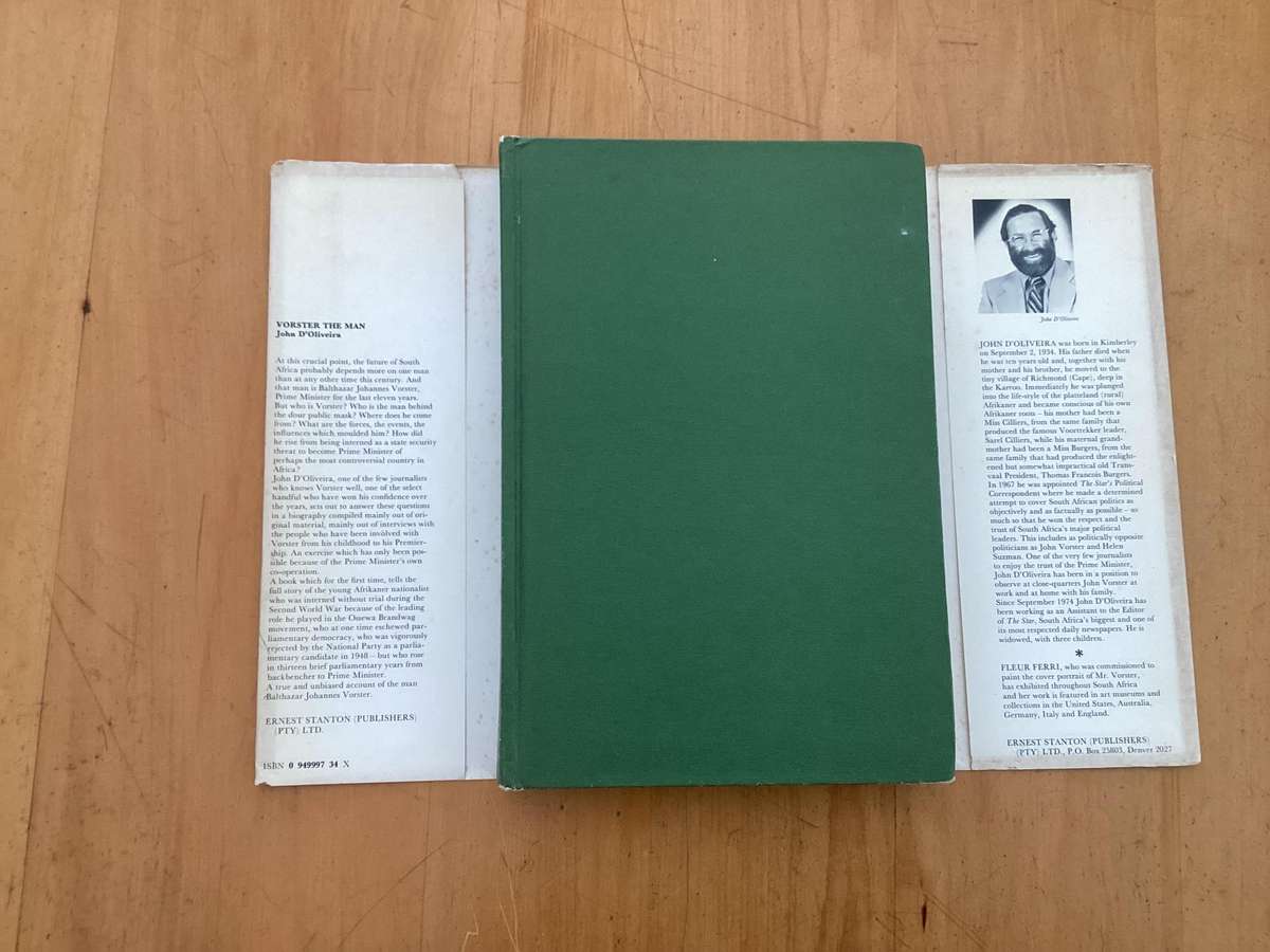 VORSTER - the man. Hardcover, 1977(first edition?), in a Good condition.