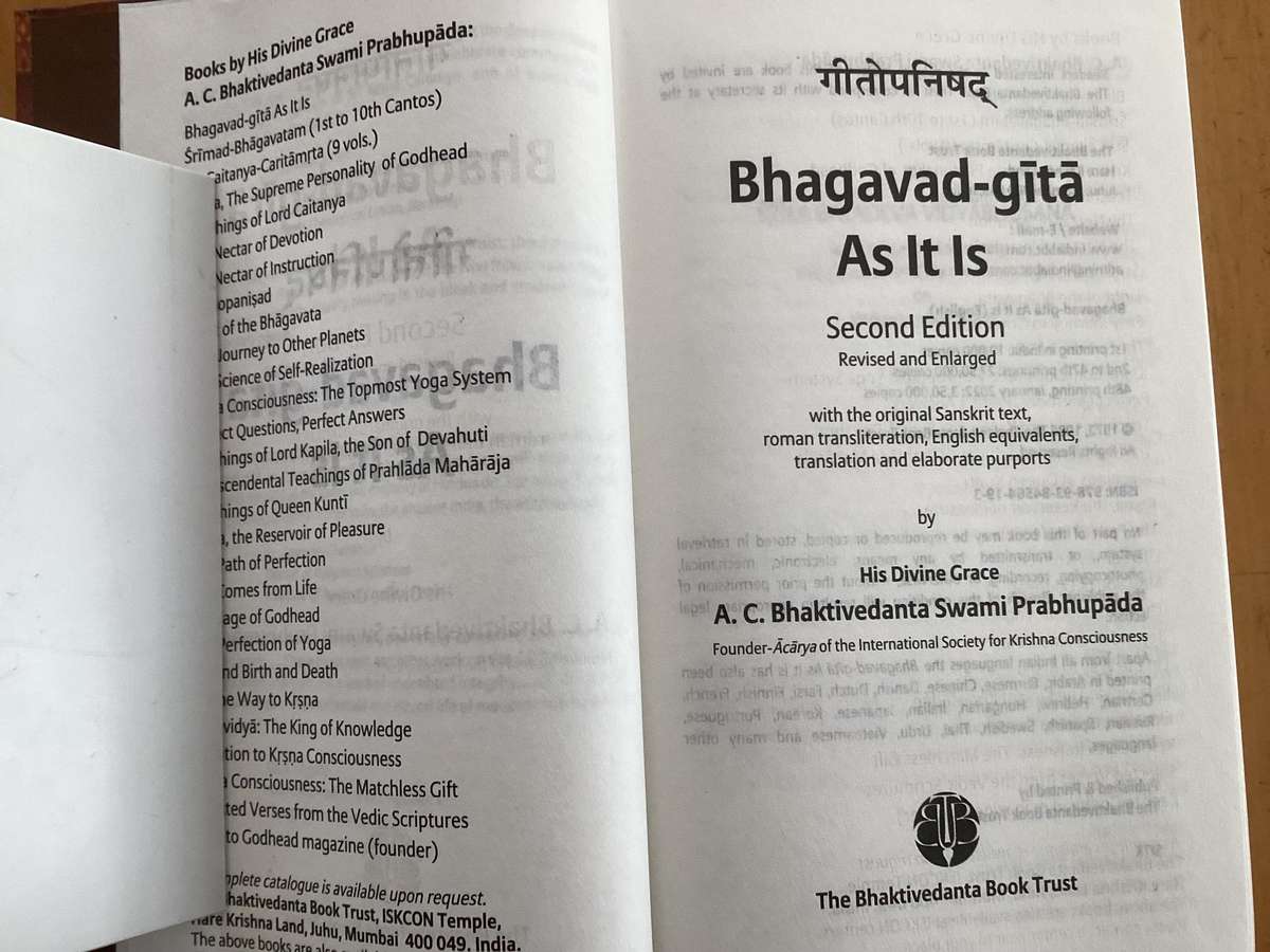 BHAGAVAD GITA, as it is. Hardcover, new book - unread.