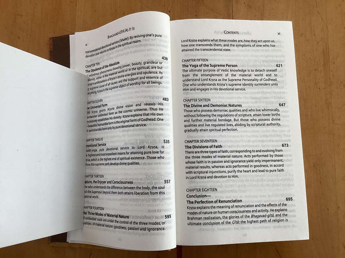 BHAGAVAD GITA, as it is. Hardcover, new book - unread.
