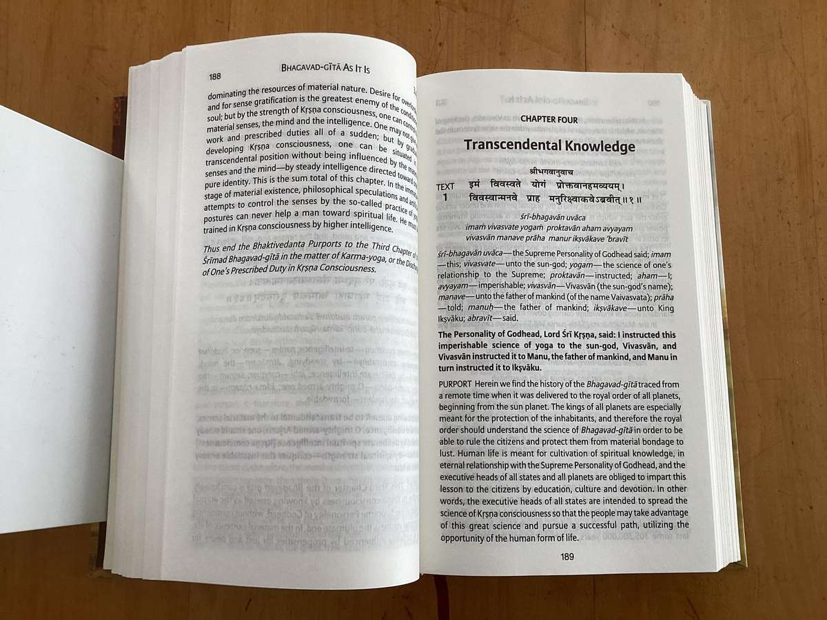BHAGAVAD GITA, as it is. Hardcover, new book - unread.