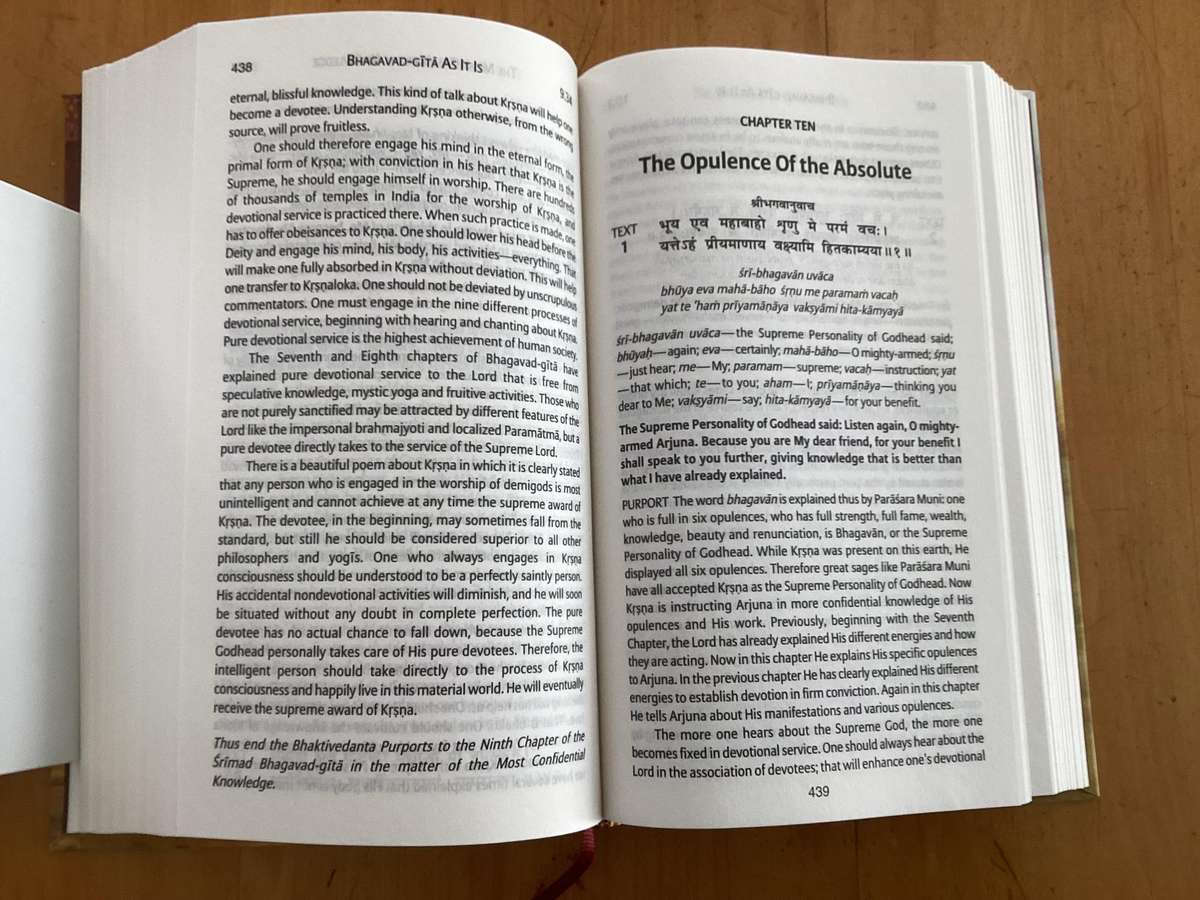 BHAGAVAD GITA, as it is. Hardcover, new book - unread.