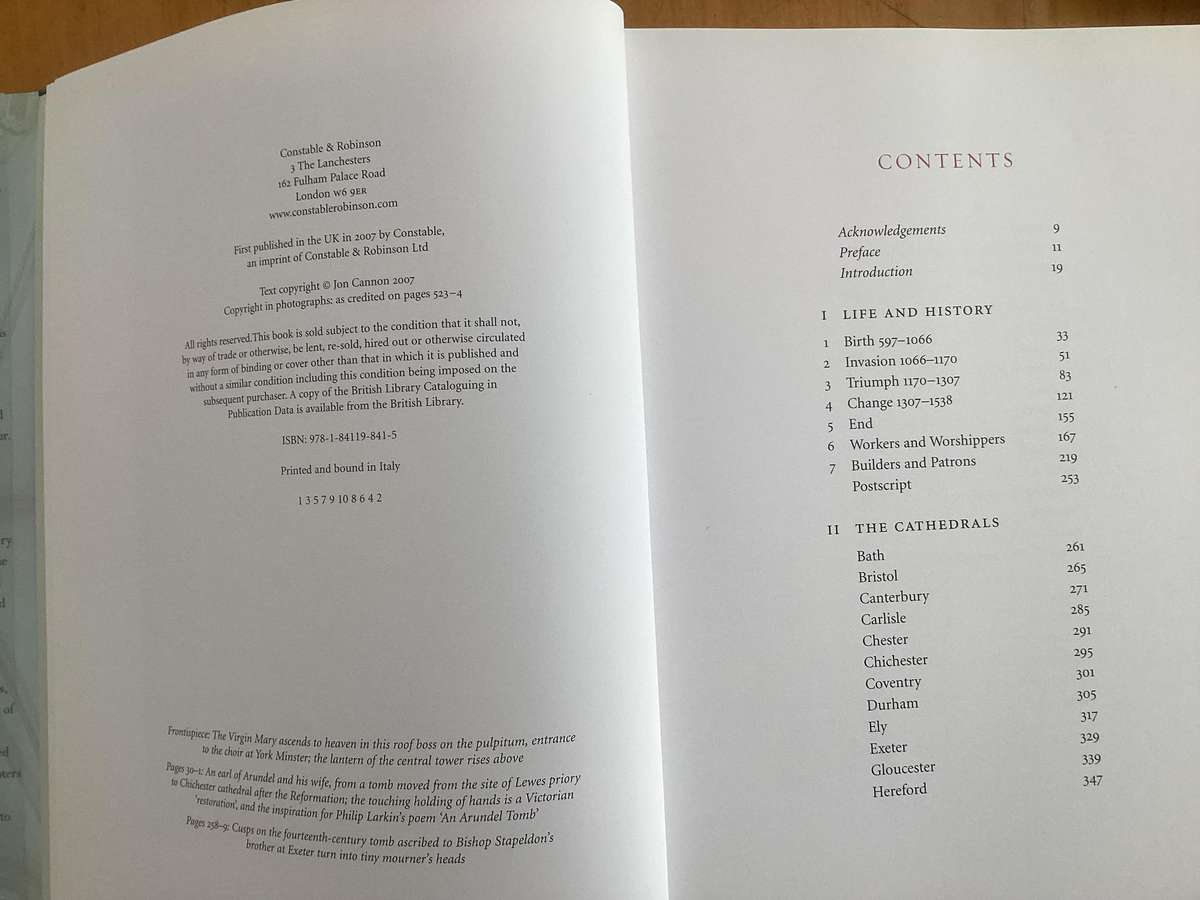 CATHEDRAL. The Great English Cathedrals and the World that made them.