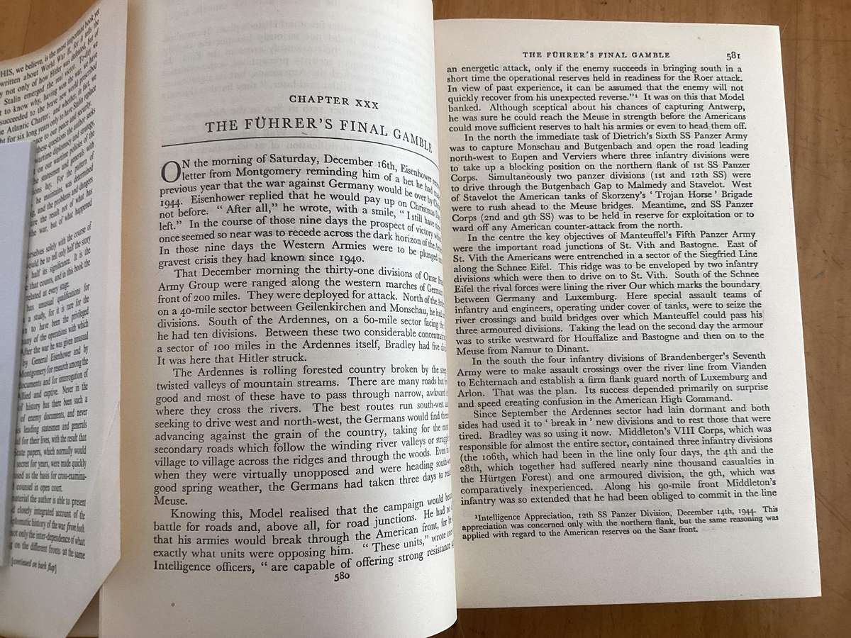 THE STRUGGLE FOR EUROPE. Chester Wilmots highly praised classic of contemporary history.