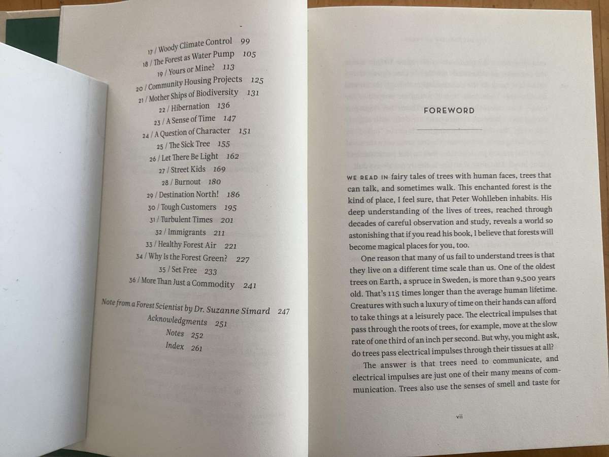 The Hidden Life Of TREES - Small format hardcover in excellent condition.