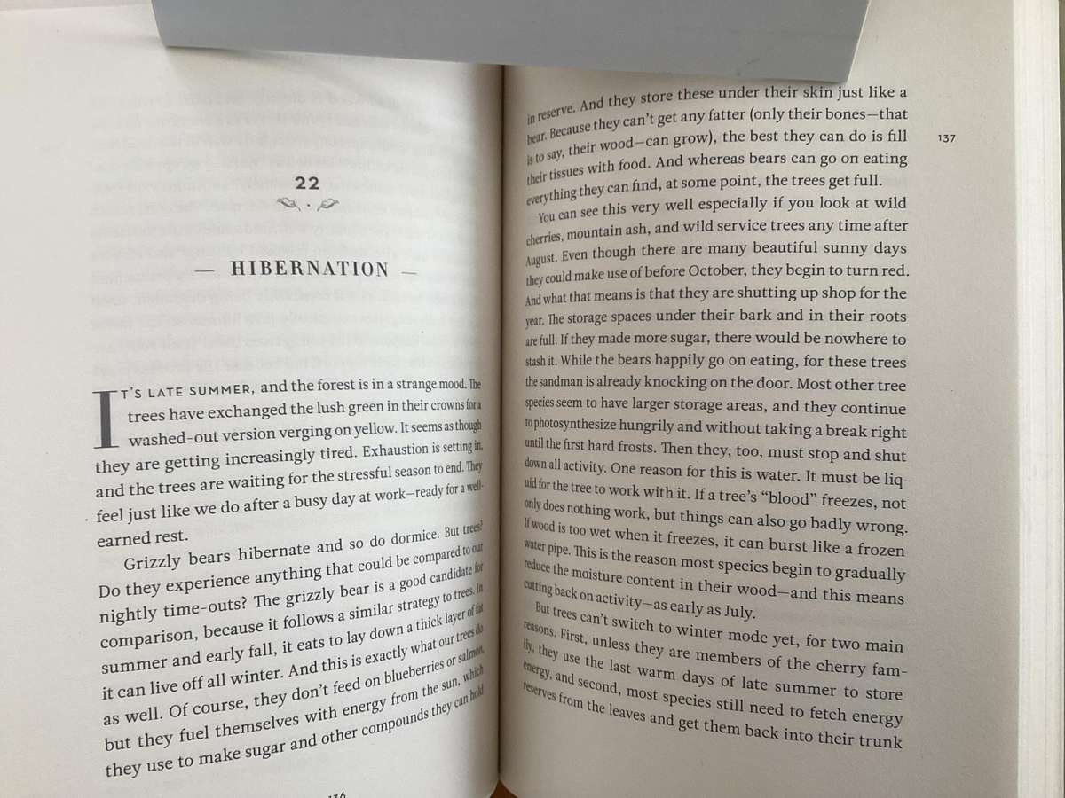 The Hidden Life Of TREES - Small format hardcover in excellent condition.