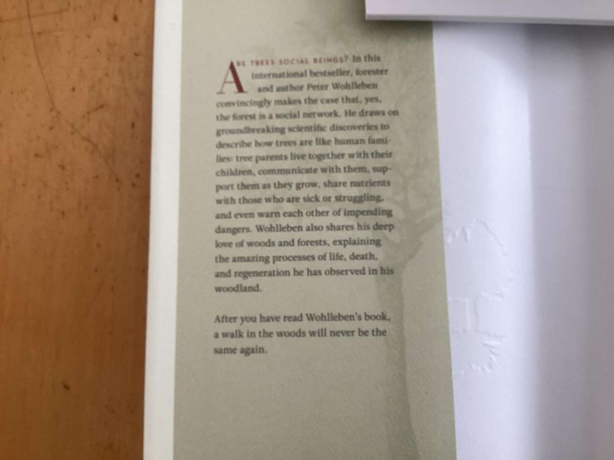 The Hidden Life Of TREES - Small format hardcover in excellent condition.