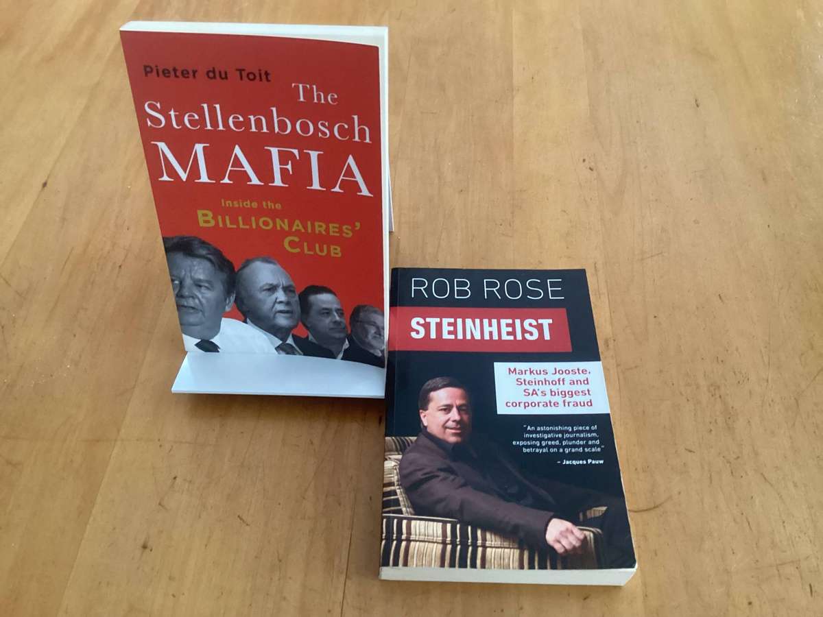 THE STELLENBOSCH MAFIA & STEINHEIST. (Two books for the price of one) VGood condition.