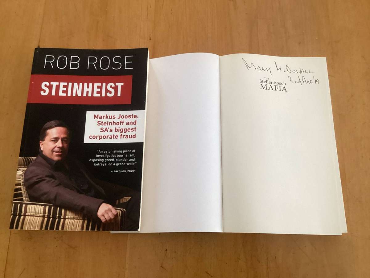 THE STELLENBOSCH MAFIA & STEINHEIST. (Two books for the price of one) VGood condition.