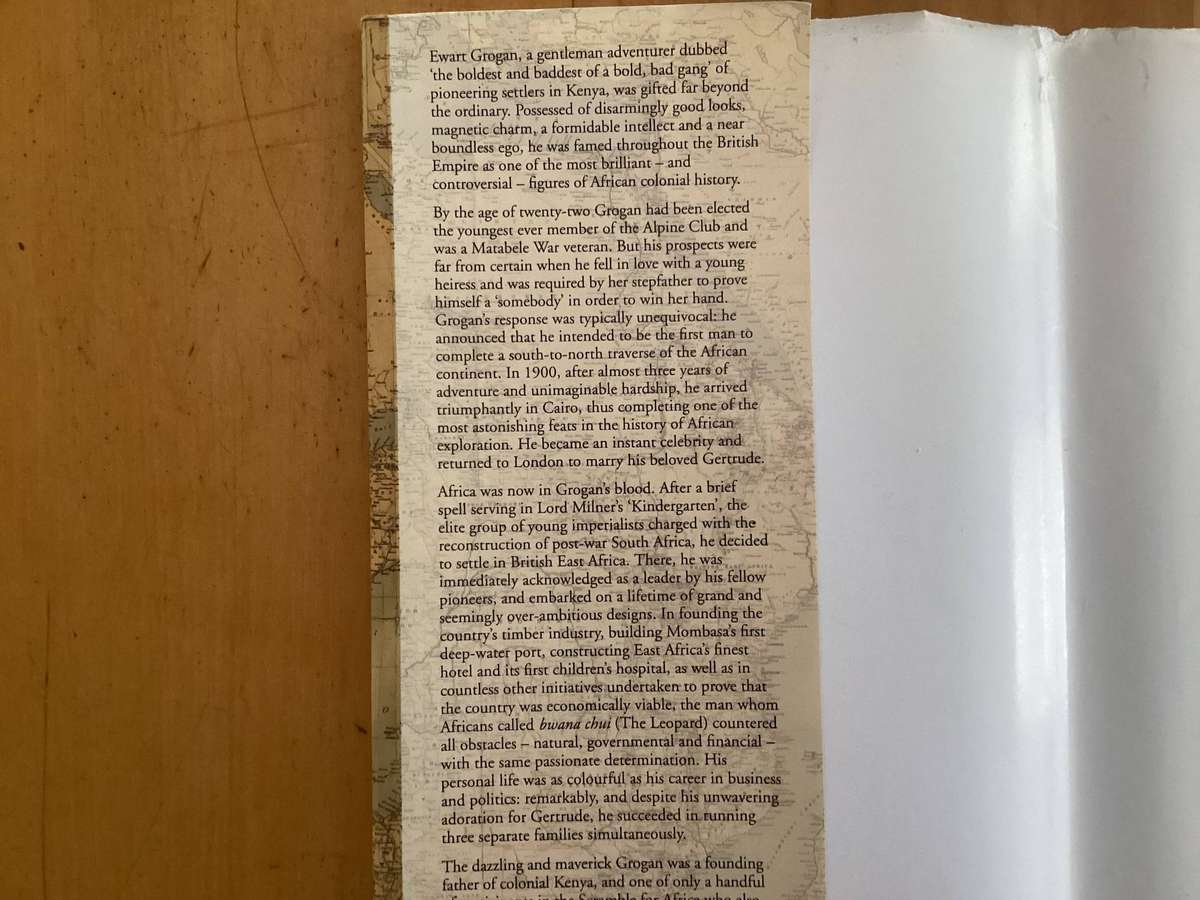 LOST LION of EMPIRE. The life of Cape-To-Cairo Grogan, hardcover by Edward Paice.