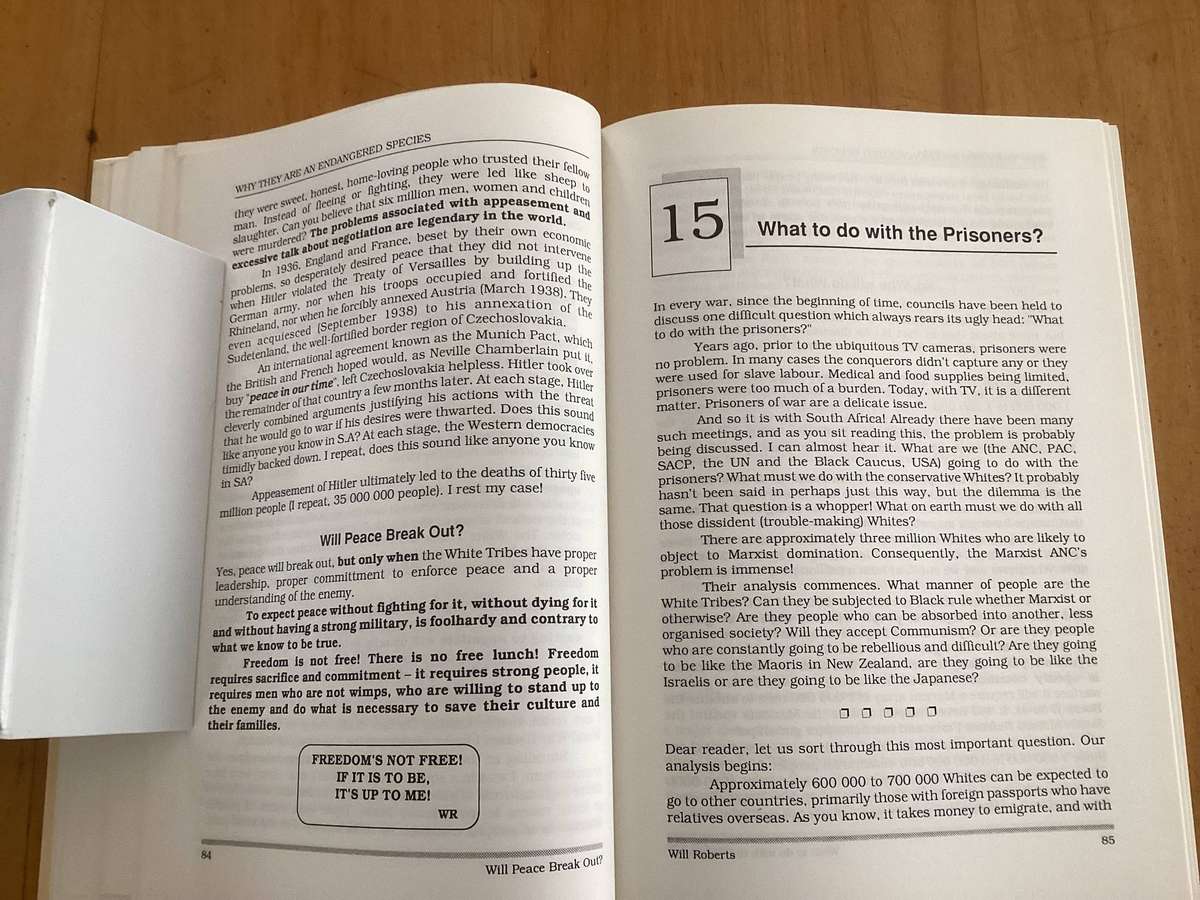 African WHITE TRIBES (how to survive and prosper). Hardcover in a VGood+ condition.