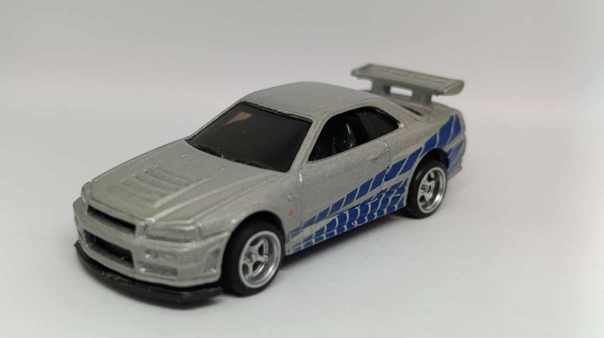 1/64 scale Hotwheels Nissan R34 GTR Fast and Furious custom