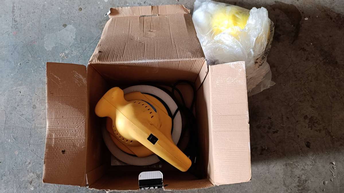 Shield 230mm orbital polisher machine with pads