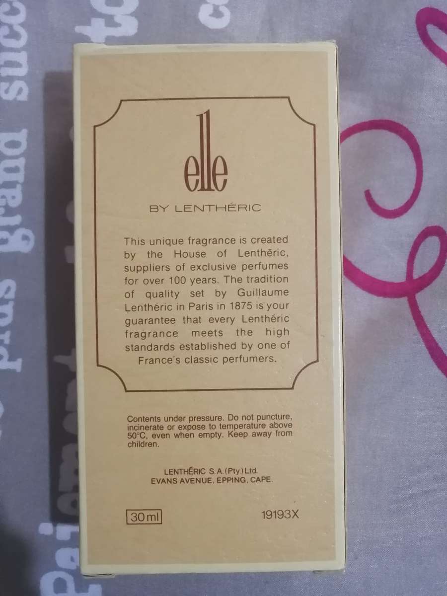 Lentheric Elle 60ml (100% full)