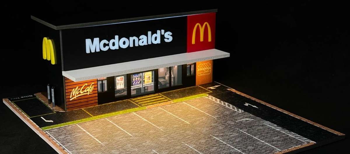 G Fans McDonalds Diorama 1/64 scale