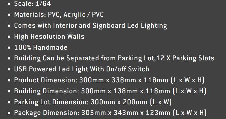 G Fans McDonalds Diorama 1/64 scale