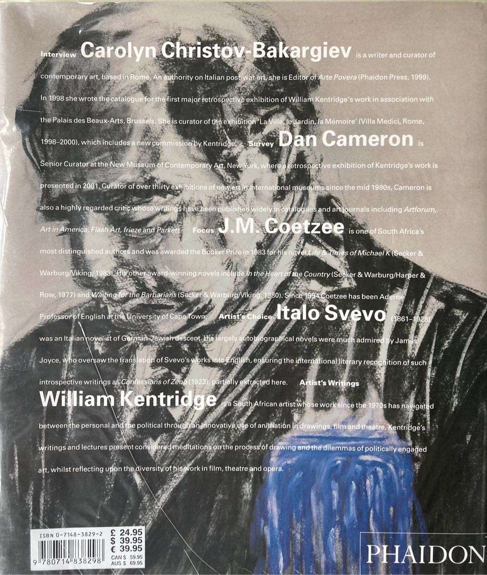 William Kentridge. (South African art book).