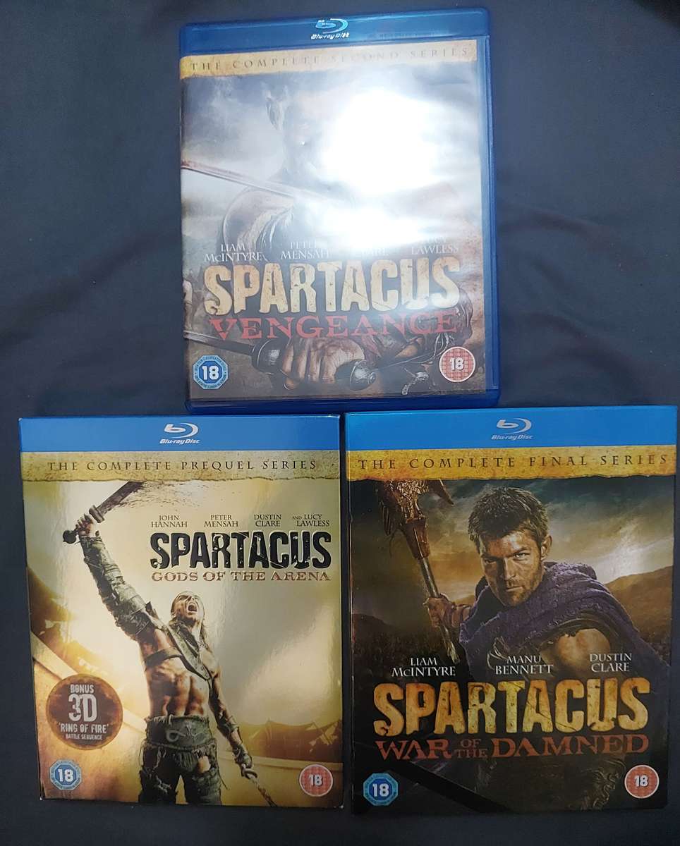 BLU-RAY Spartacus series (3 seasons)