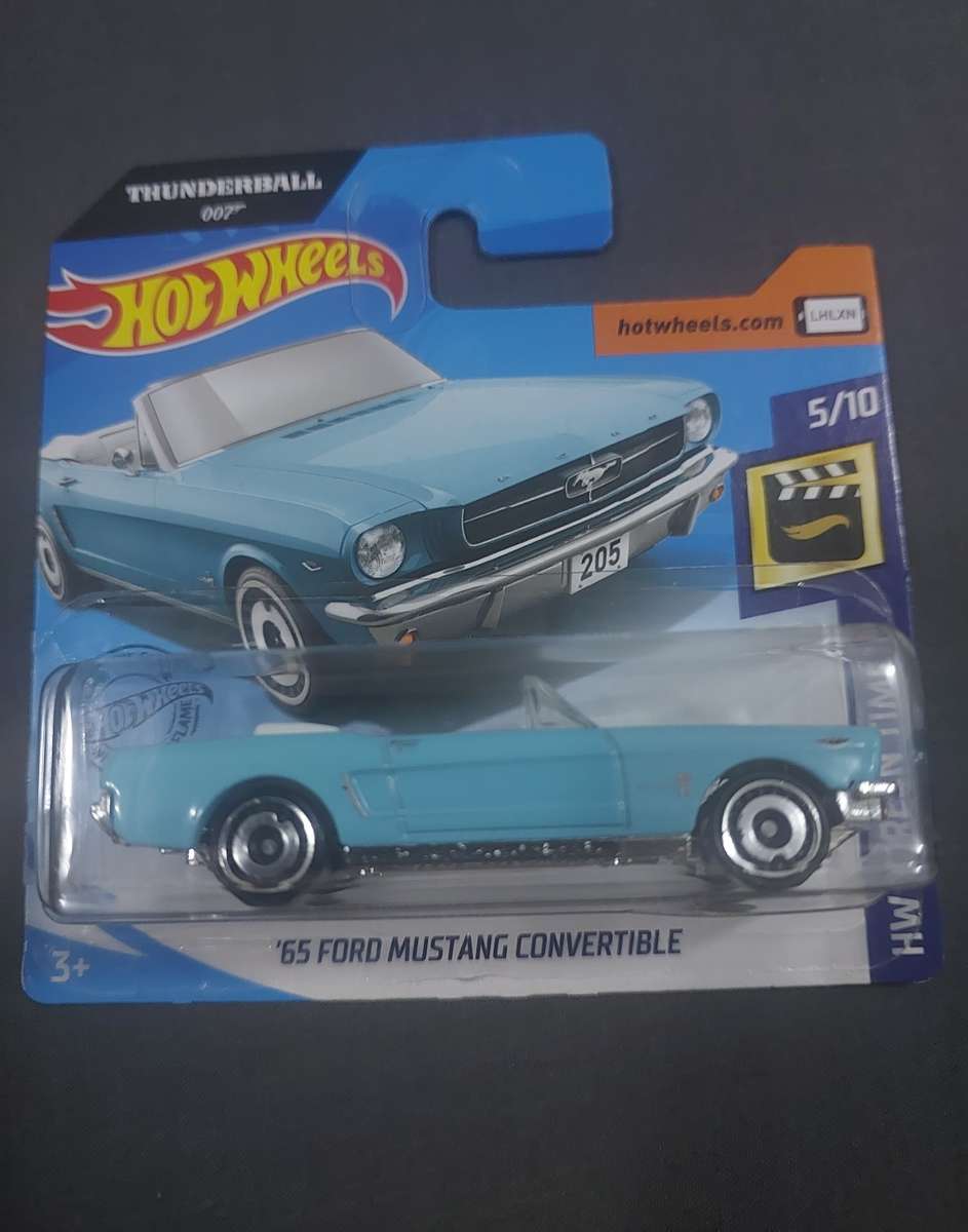 HOT WHEELS 1965 FORD MUSTANG CONVERTIBLE (007 THUNDERBALL)