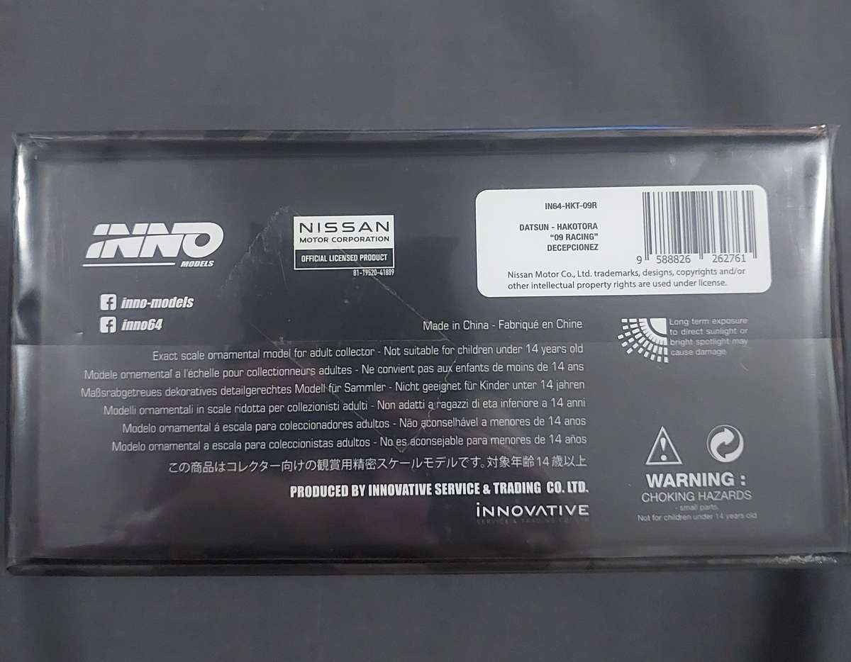 INNO64 '84 DATSUN HAKOTORA - 09RACING - SPECIAL EDITION (sealed)