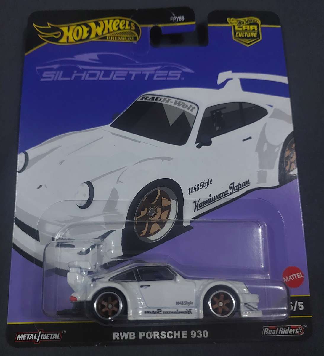 Hot Wheels RWB Porsche 930 - Silhouettes (Car Culture - Real Riders)