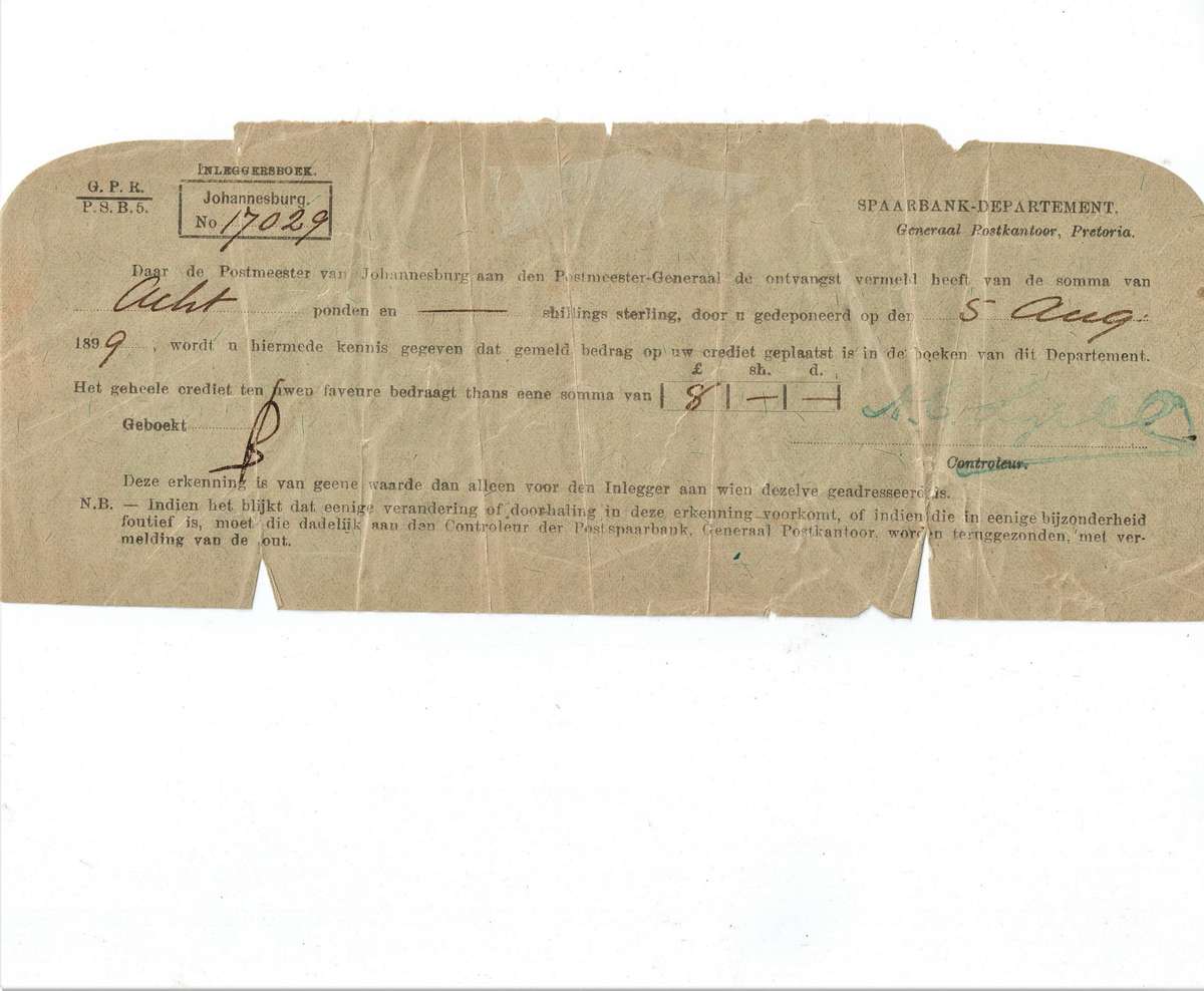 Anglo-Boer War Collection of SJP Bloem (ZARP)