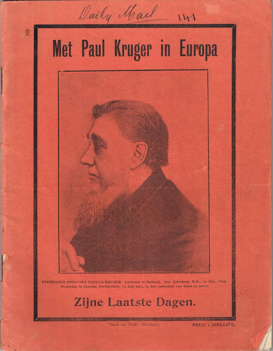 Met Paul Kruger in Europa
