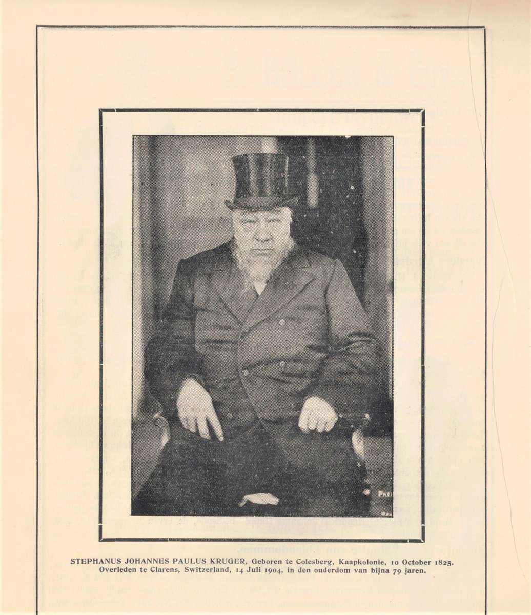 Met Paul Kruger in Europa