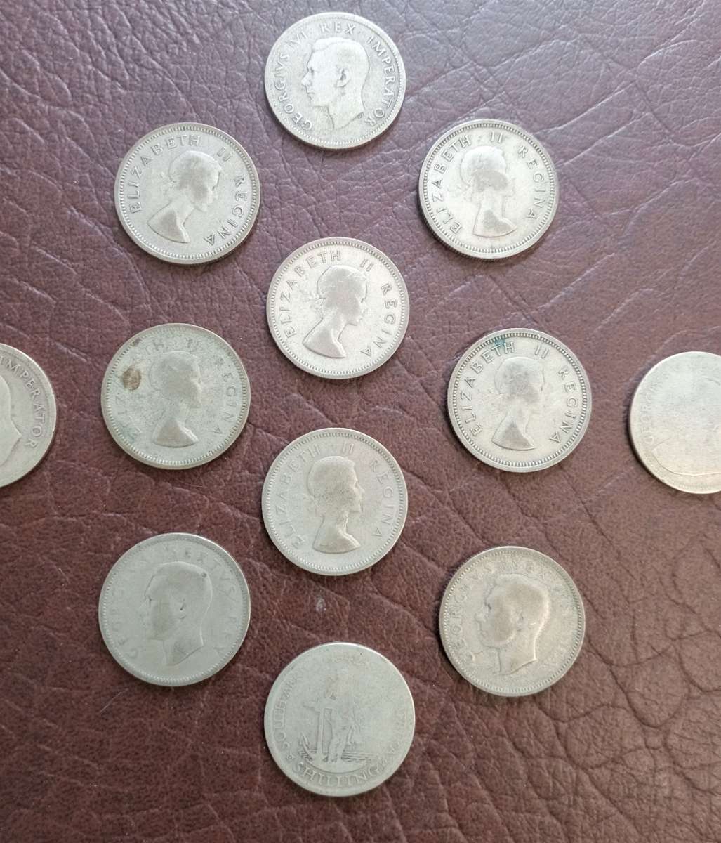 Collection of Union 1 Shilling Silver Coins