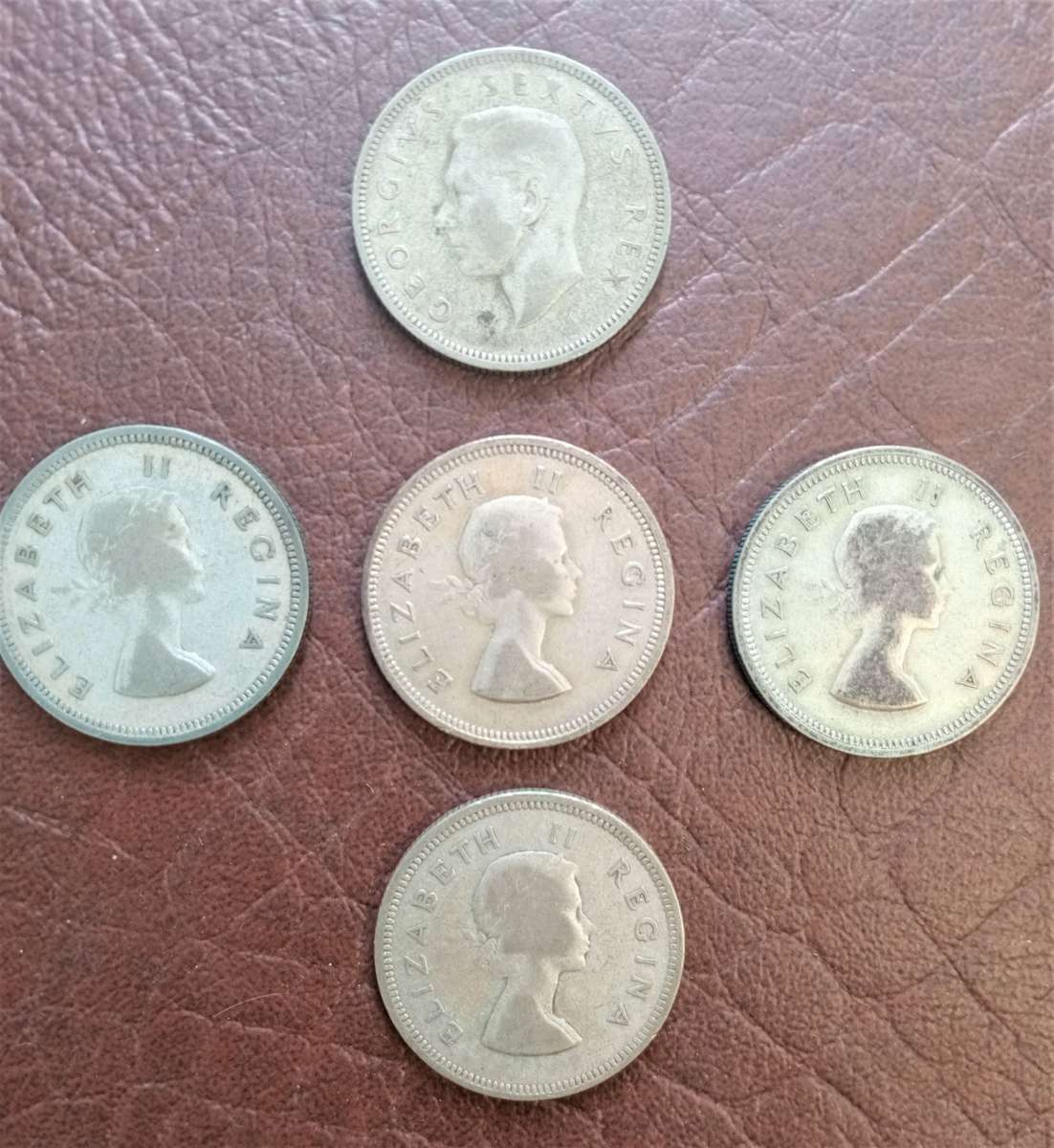 Collection of Union 2 Shillings Silver Coins