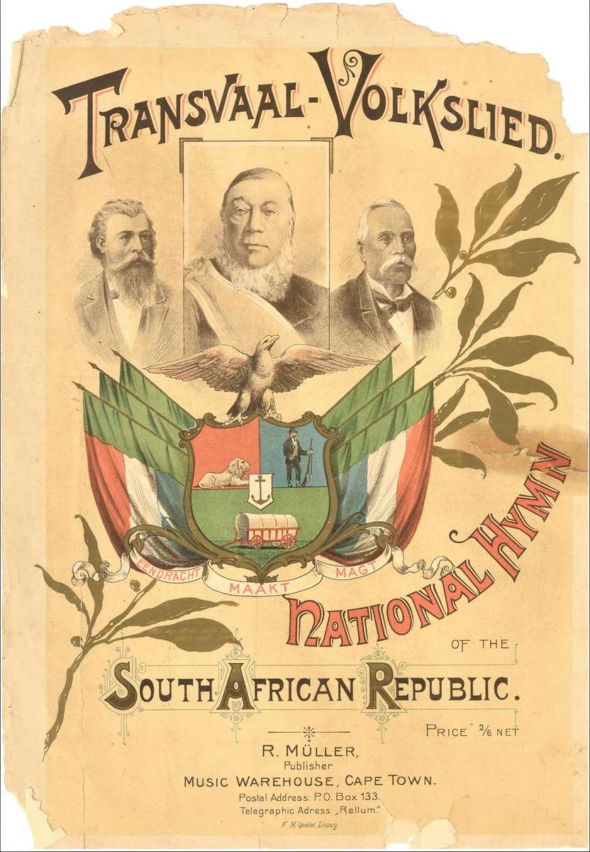 1897 Transvaal Volkslied - National Hymn of the South African Republic