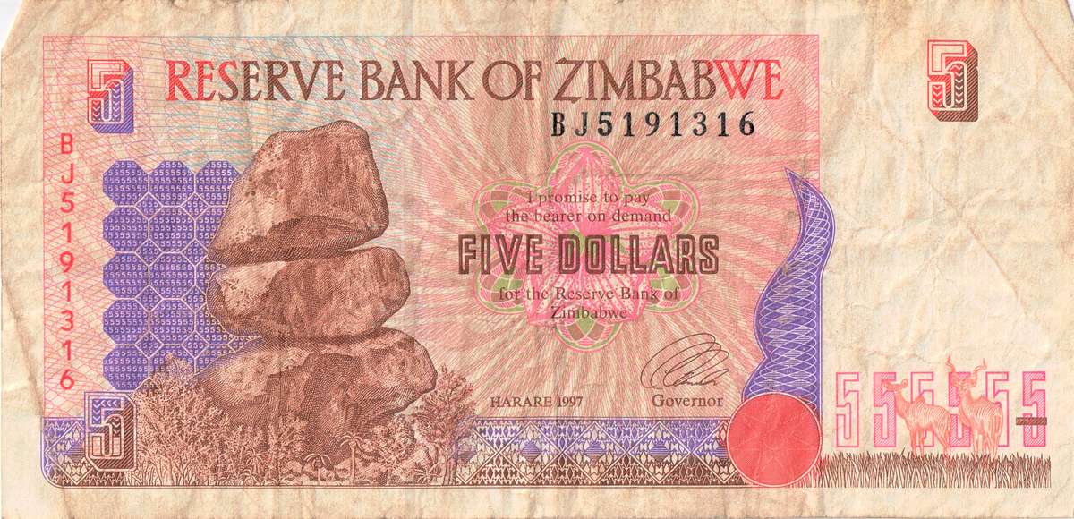 Collection of Reserve Bank of Zimbabwe Banknotes and Exonumia