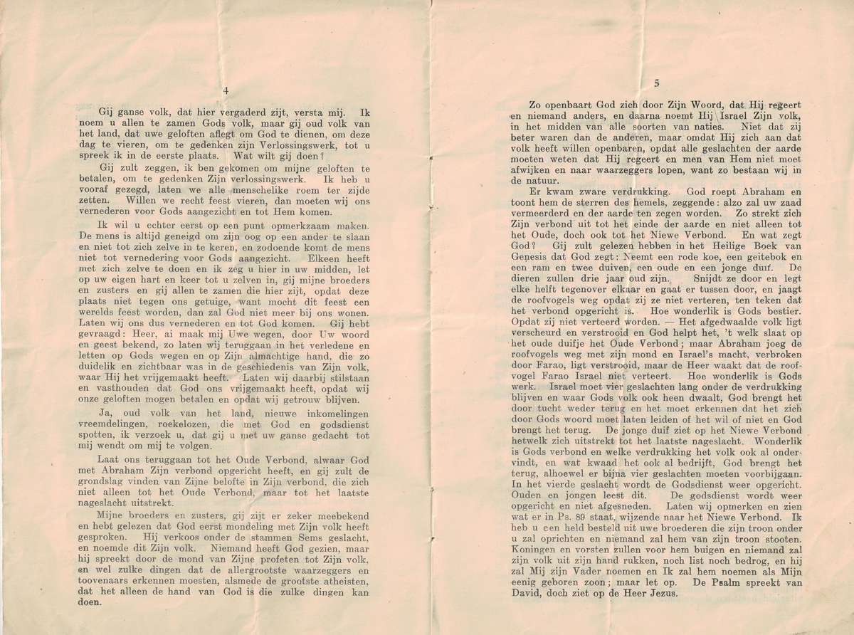 AANSPRAAK VAN ZHEd. S. J. P. KRUGER, Staatspresident op Dingaansdag, 16 December 1896