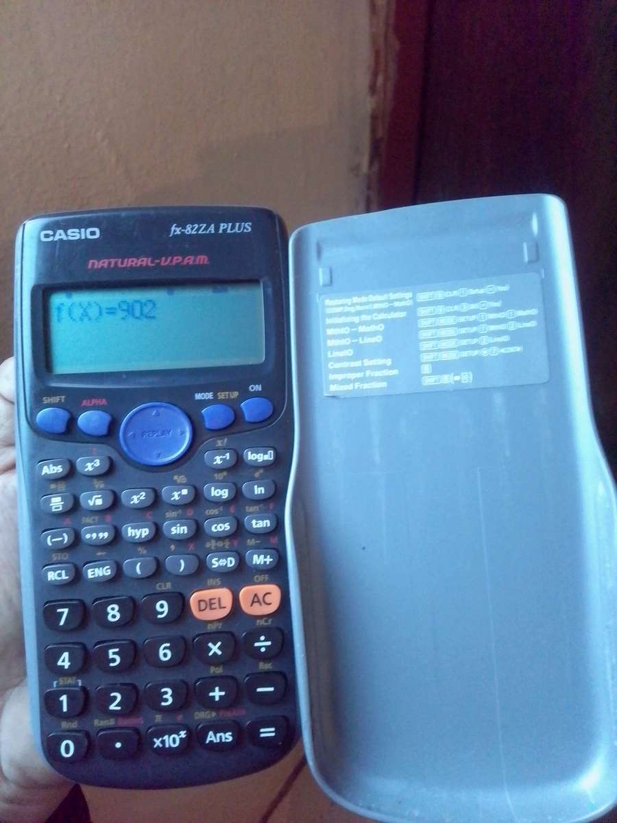 Casio scientific calculator model:-fx82ZA plus