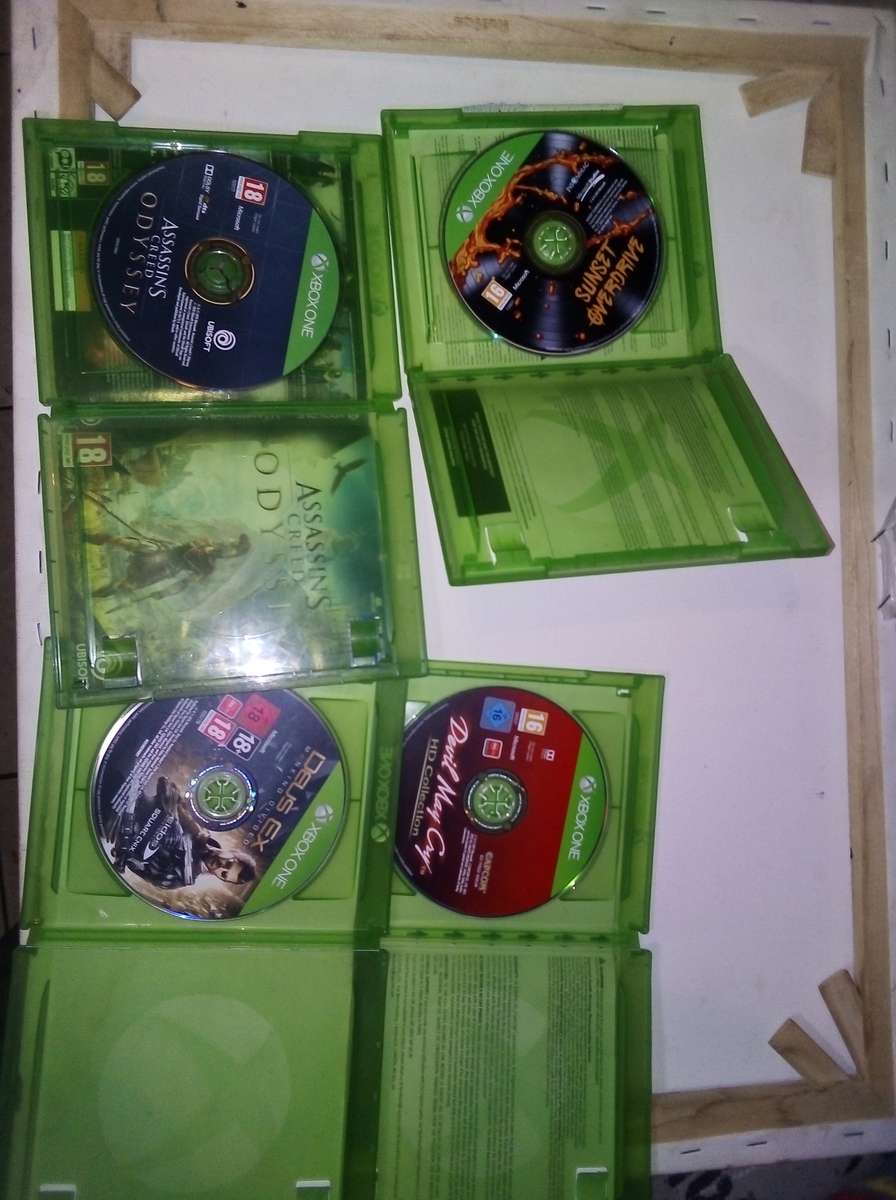 X box 1 game console + 5 games