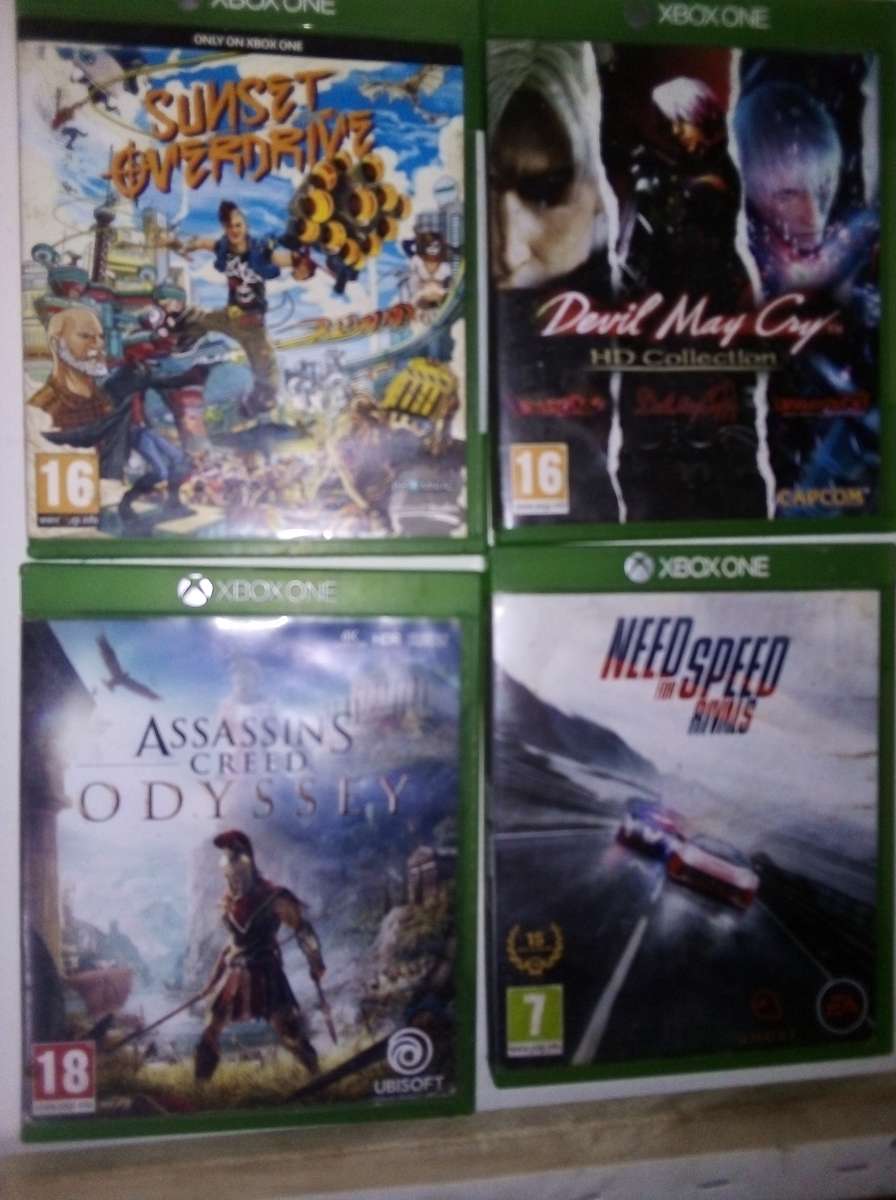 X box 1 game console + 5 games