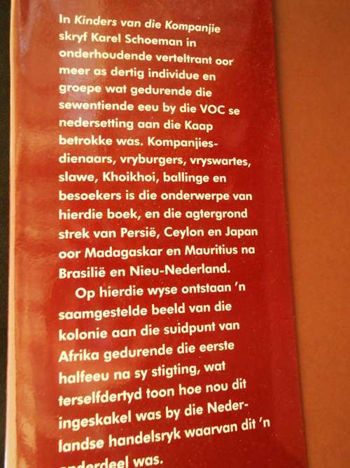 Kinders Van Die Kompanjie - Karel Schoeman