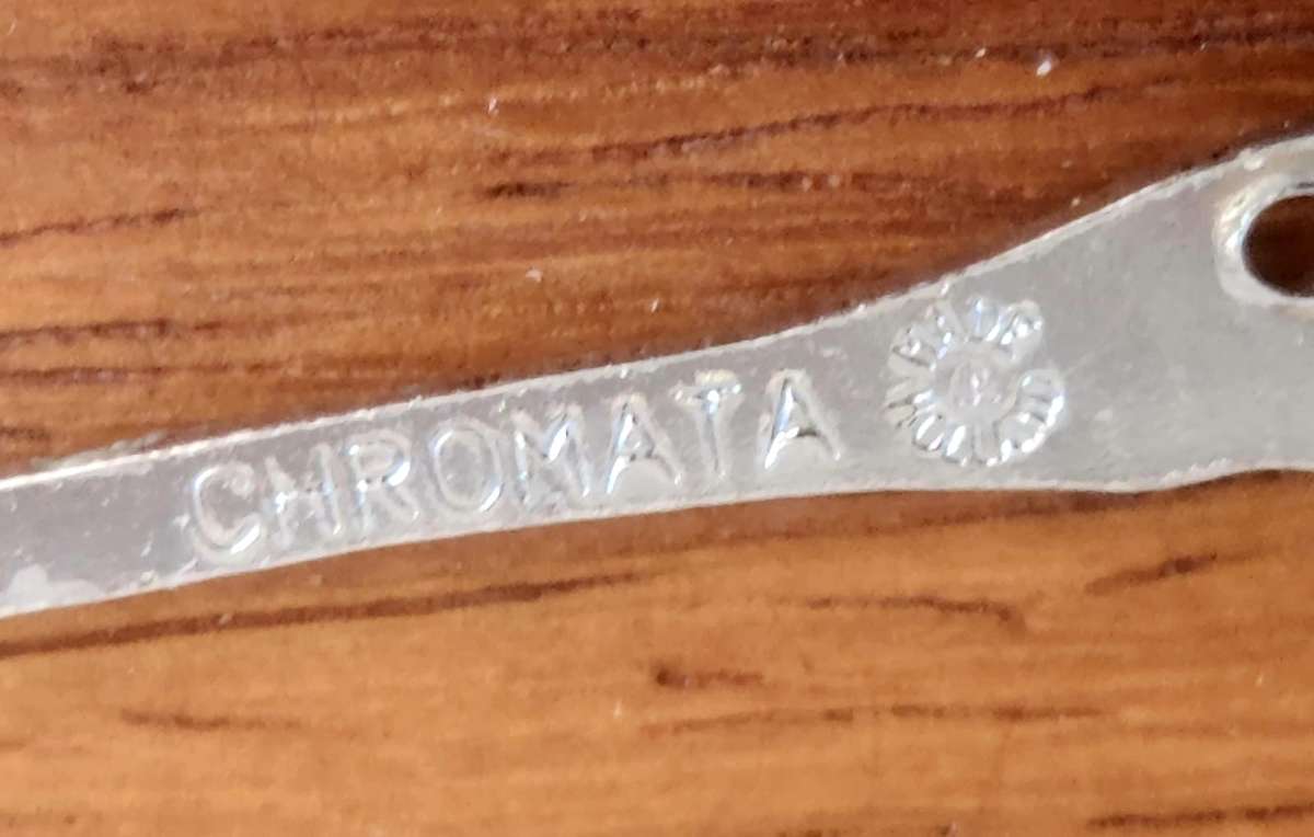 6 X TEA SPOONS CHROMATA (HOLLAND)