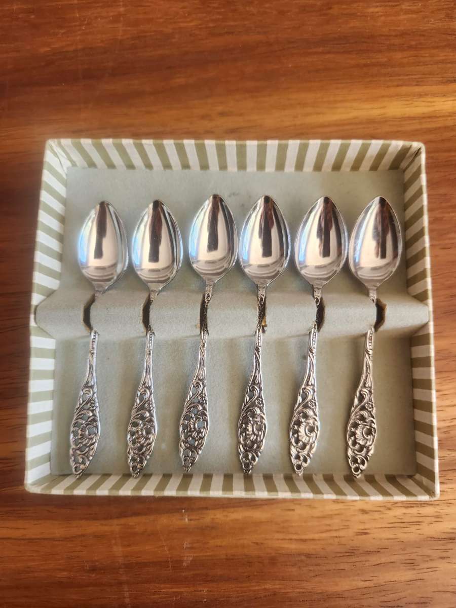 6 X TEA SPOONS CHROMATA (HOLLAND)