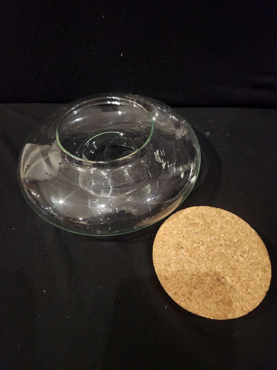 3 x Glass jars with cork lids