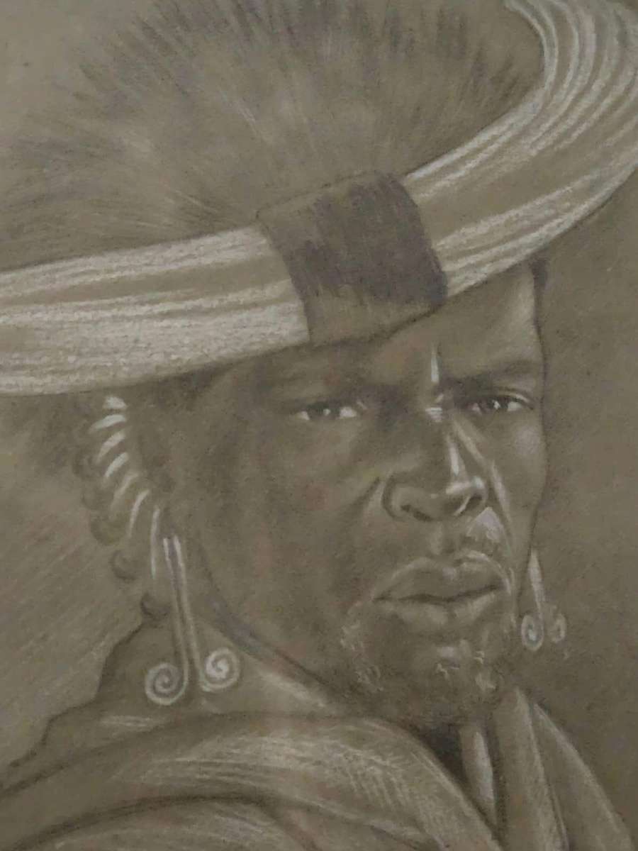PENCIL SKETCH JALUO TRIBESMAN