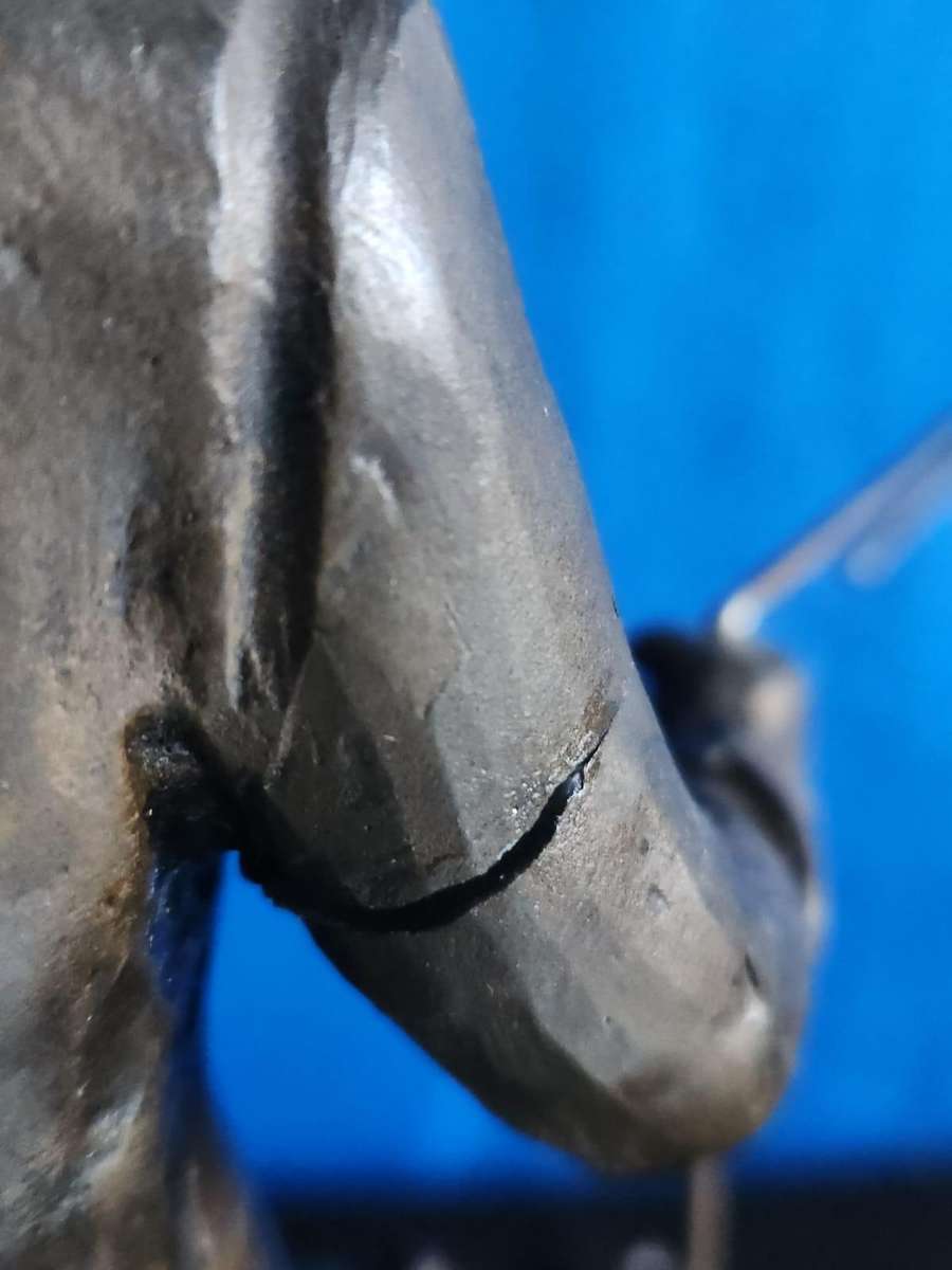 Old Man with sheep figurine Spelter