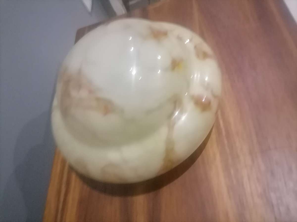 VINTAGE ART DECO MARBLE GLASS LAMP LIGHT SHADE