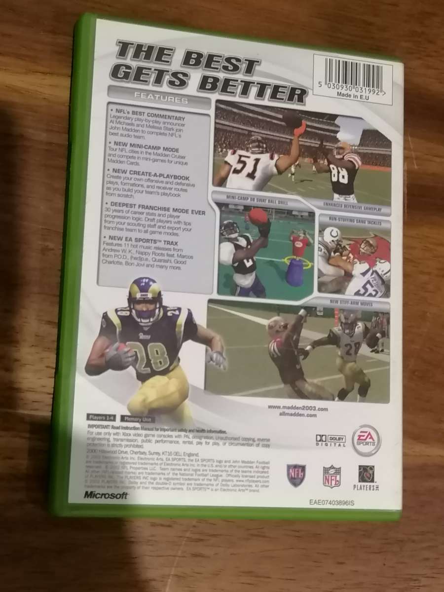 xBox EA Sports Madden 2003