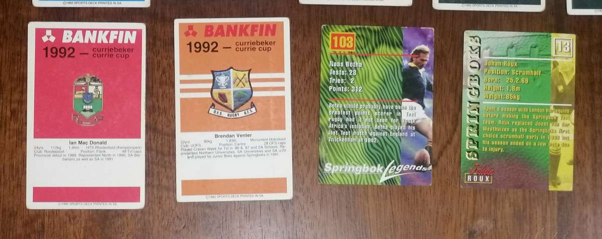 14 x Collectable Rugby cards