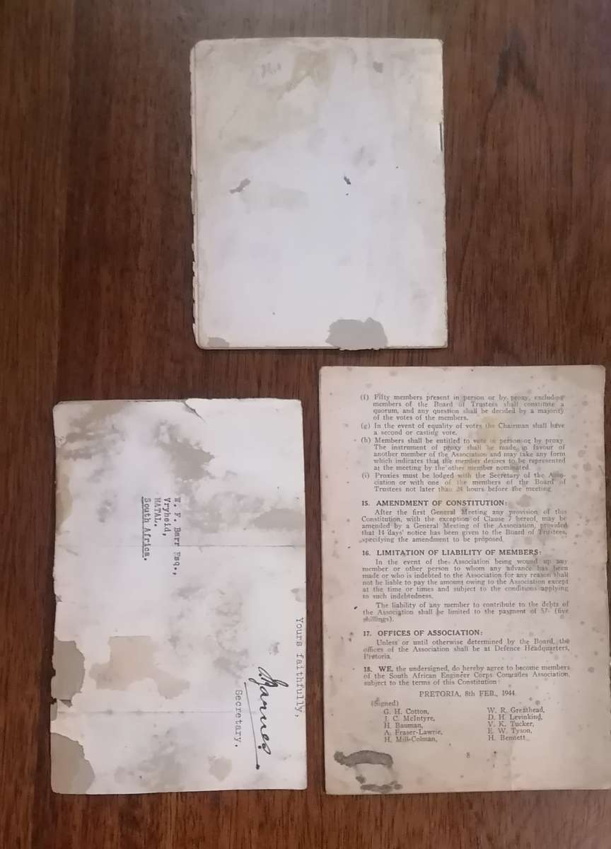 3 x WAR CONSTUTION AND RULE BOOKLETS