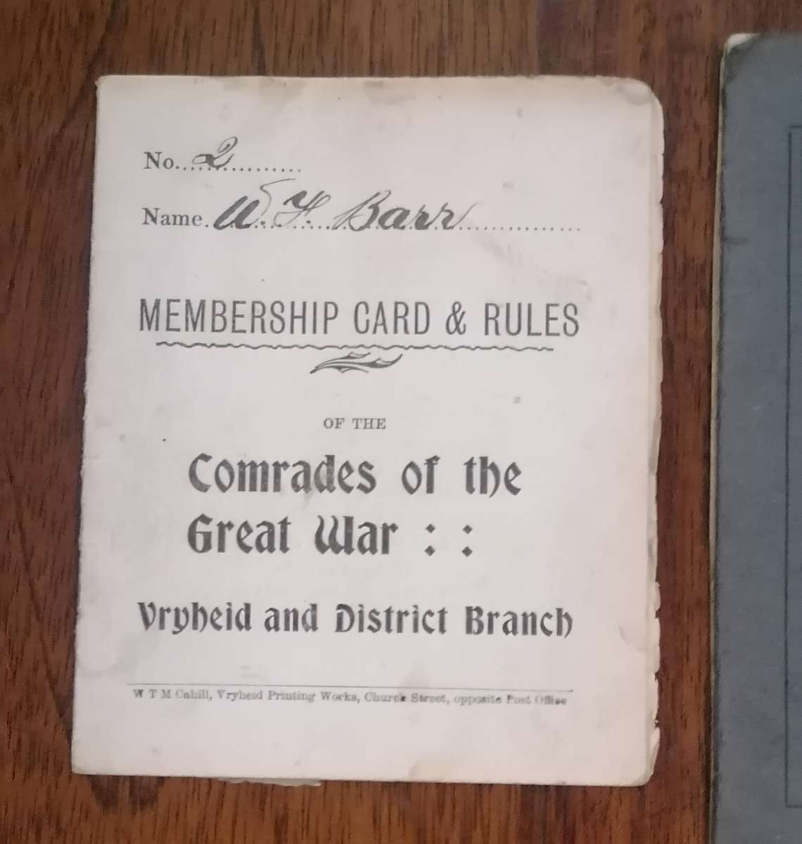 3 x WAR CONSTUTION AND RULE BOOKLETS